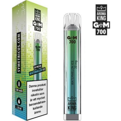 Aroma King Gem Bar Watermelon Freeze 20 mg 700 potáhnutí – Hledejceny.cz