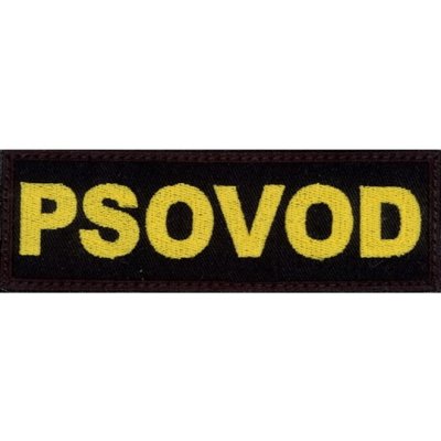 Nášivka: PSOVOD - nápis [velká] – Zbozi.Blesk.cz