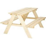 Springos dětská oboustranná lavička 90 cm přírodní – Sleviste.cz