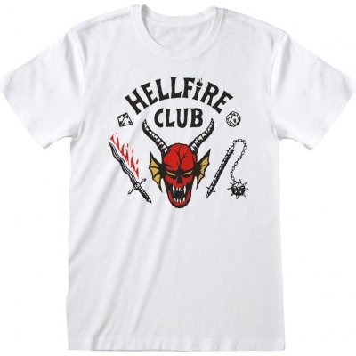 Stranger Things tričko Hellfire Club White