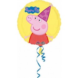 GoDan Balón foliový Prasátko Peppa Peppa Pig ŽLUTÝ 43 cm