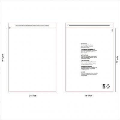 Průhledný Sáček S Potiskem 38.1x48.3cm – Zboží Živě