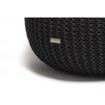 Justin Design Pletený puf malý šedý temný – Zboží Dáma