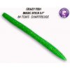 Návnada a nástraha Crazy Fish Magic Stick 13 cm 84 Toxic Chartreuse 8 ks