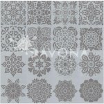 Creatissimo Plastová šablona 15x15cm mandaly sada 16 ks – Zbozi.Blesk.cz