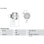 generátor BOSCH 0 986 040 180