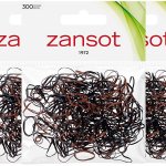 Zansot 3× mini gumičky do vlasů, 300 ks, černé – Sleviste.cz