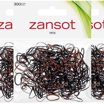 Zansot 3× mini gumičky do vlasů, 300 ks, černé – Sleviste.cz