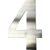 Domovní číslo Domovní číslo "4" nerezová ocel, 15 cm