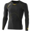 Pánské sportovní tričko Skins A400 Mens Long Sleeve Top pánské aktivní kompresní triko s dlouhým rukávem black /Yellow