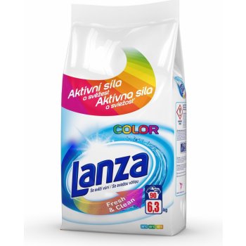 Lanza Color Fresh & Clean prací prášek se svěží vůní 6,3 kg od 224 Kč -  Heureka.cz