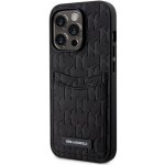 Pouzdro Karl Lagerfeld Saffiano Monogram Card Slot iPhone 14 Pro černé – Zboží Mobilmania