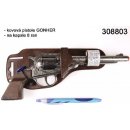 Gonher revolver kovbojský stříbrný kovový delší 8 ran