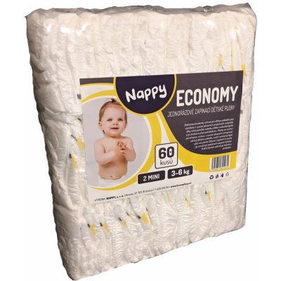 Nappy Economy Mini 3-6 kg 60 ks – Zbozi.Blesk.cz