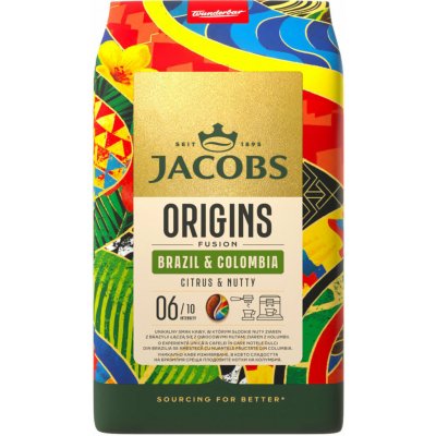 Jacobs Origins Fusion Brazil & Colombia káva pražená 1 kg – Zbozi.Blesk.cz