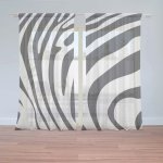 Záclony Vzor zebry: 2 ks - 150x250 cm - Sablio – Hledejceny.cz