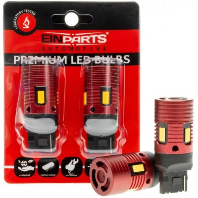 EINPARTS LED žárovky W21W 7440 4 SMD 3570 Canbus ORANŽOVÝ -2 Kusy - EPL317 – Hledejceny.cz