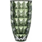 Crystal Bohemia KŘISTÁLOVÁ VÁZA BOHEMIA DIAMOND SMOKEY GREEN 280 MM – Hledejceny.cz