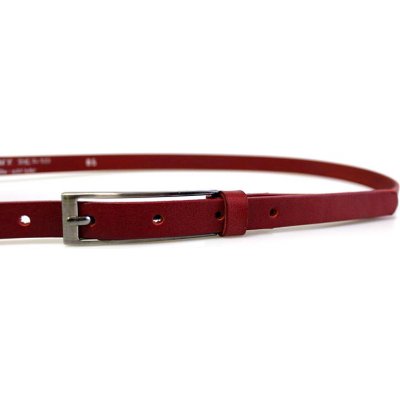 Penny Belts dámský kožený opasek červený 60015-1-93 – Zboží Dáma