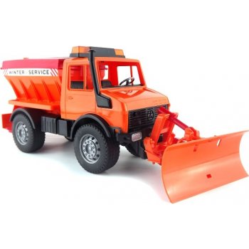 Bruder 2572 MB unimog pro zimní práce s radlicí