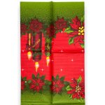 Tablecloth Vánoční červený ubrus 120x140 cm 01 Červená 120x140cm – Sleviste.cz