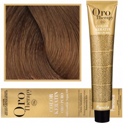 Fanola Oro Puro barva na vlasy 7.0 100 ml – Zboží Mobilmania