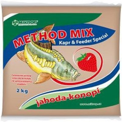 Mikrop ČEBÍN a.s. Method mix pro ryby jahoda konopí 2kg – Zbozi.Blesk.cz
