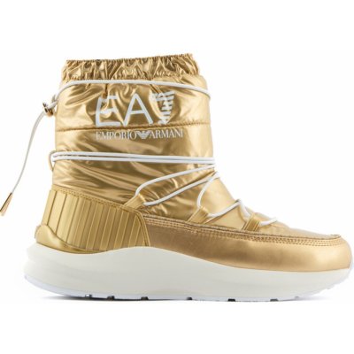 Emporio Armani dámské zimní boty Ea7 X8M002 Snow Boot Laces High X8M002Xk230R369 zlatý