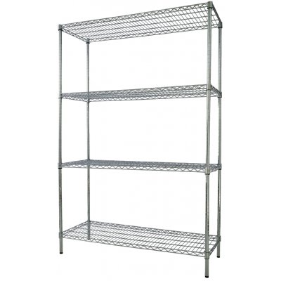 Technica Regál 750 x 600 x 1800 mm 4 police Silver Line – Sleviste.cz