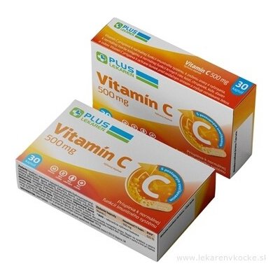 Plus Lekáreň Vitamín C 500 mg s postupným uvolňováním 30 kapslí – Hledejceny.cz
