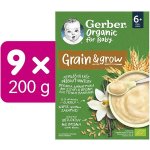 Gerber Organic Nemléčná kaše s příchutí vanilky 9 x 200 g – Zboží Mobilmania