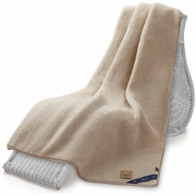Wooline Vlněná Merino deka krémově béžová australské merino 140x200 – Zboží Dáma