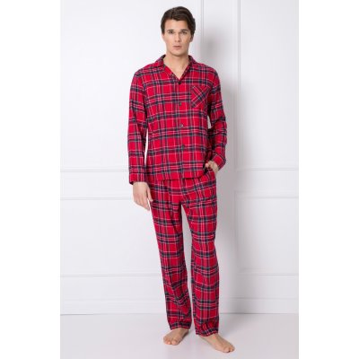 Aruelle Daren pánské pyžamo dlouhé červené