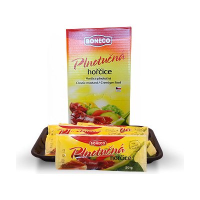 Boneco hořčice plnotučná porcovaná, 100x20g – Sleviste.cz