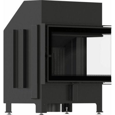 Kratki ZIBI ECO 9,9 kW O 180 rohová pravá samozavírací dvířka černý thermo – Hledejceny.cz