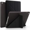 SES 2v1 Smart flip cover + zadní silikonový ochranný obal pro Apple iPad 10.2" 2020 8. generace černý 7973