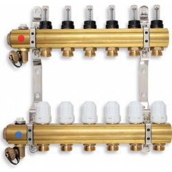 Novaservis Rozdělovač s regul.šroubením s průt.a uzav.ventily bez kul. RZP10S