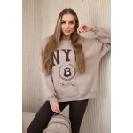 Kesi dámská souprava NYC mikina + legíny béžová – Zboží Dáma