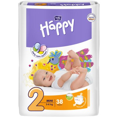 Bella Happy 2 Mini 3-6 kg 38 ks – Hledejceny.cz