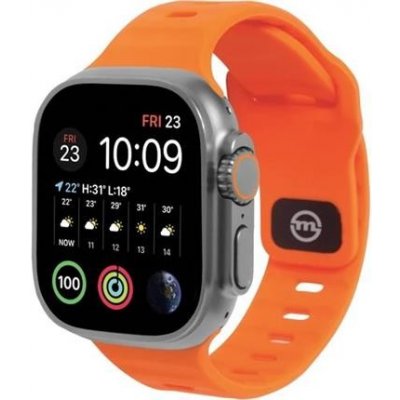 Mobile Origin Strap silikonový řemínek pro Apple Watch 49mm/45mm/44mm/42mm, oranžová AWS-01-ORG – Zboží Živě