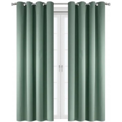 BytoTex Zatemňovací závěs s kroužky L769, 140 x 250 cm-zelený – Hledejceny.cz