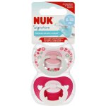 Nuk silikon šidítko 2 ks Signature Pink – Hledejceny.cz