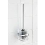 Wenko WC štětka BEZ VRTÁNÍ Premium kovově lesklá 38 x 9 x 10 cm – Hledejceny.cz