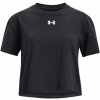 Dětské sportovní tričko Under Armour CROP SPORTSTYLE LOGO SS K černé 1380878-001