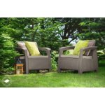 Keter Corfu Duo cappuccino set křesel 2 ks – Zboží Mobilmania