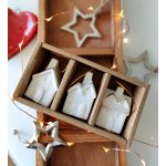 BoltzeXmas Vánoční domečky ozdoby na stromeček set 3ks – Zboží Dáma