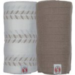 Lodger Swaddler Solid Matcha 2balení 110 x 110 cm Birch/Buffalo – Zboží Dáma