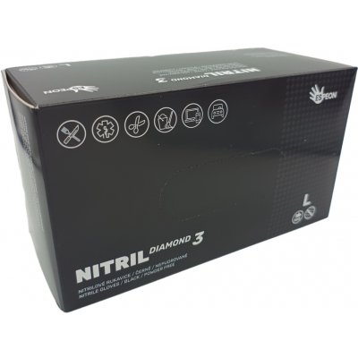 Espeon NITRIL DIAMOND3 nepudrované černé 100 ks – Zbozi.Blesk.cz