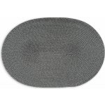 Continenta Prostírání oválné tmavě šedé 45x31 cm – Sleviste.cz