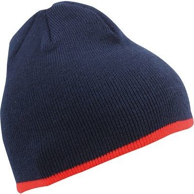 Myrtle Beach beanie with Contrasting Border Námořní modrá červená – Hledejceny.cz